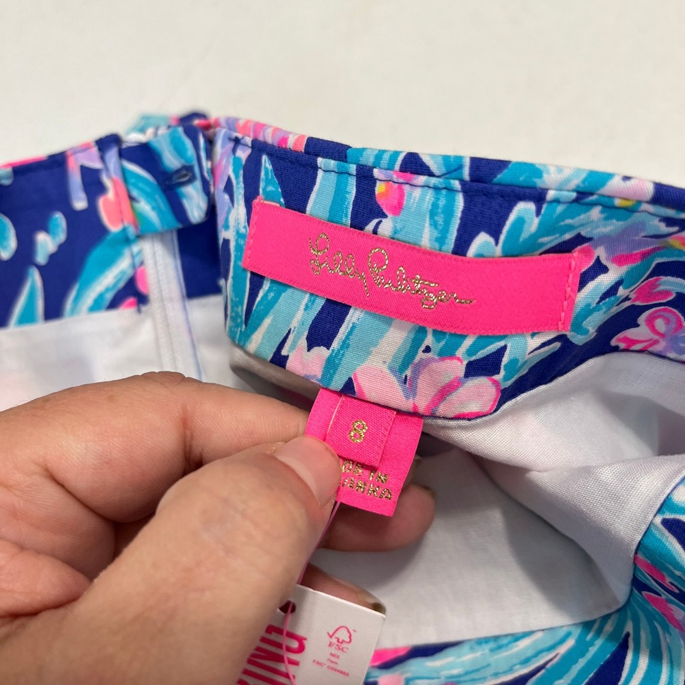 Lilly Pulitzer Womens 8 Izzie‎ Skirt Patterned Summer Resort Casual Modern Piece - Picture 9 of 10